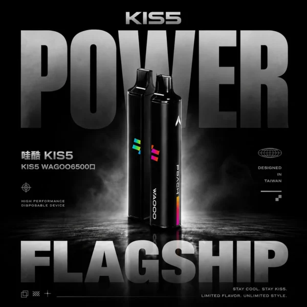 WAGOO 哇酷 KIS5 6500型 | 雙芯霧化結構瞬變 78 轉迷幻美學 徹底終結漏油噩夢
