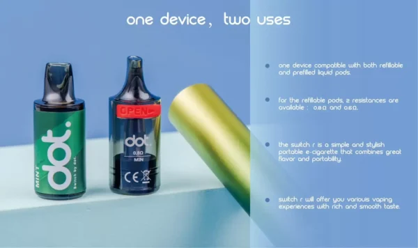 DOT 佩特里一代專屬進化主機 | 精準輸出升級穩定霧化控制  使用情境順暢細膩高還原