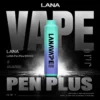 LANA PEN PLUS 9000口拋棄式電子煙｜大容量規格設計 輕巧筆型機身搭配長效使用體驗