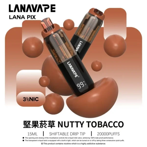 LANA PIX 20000口拋棄式電子煙｜大容量規格設計 獨特摺疊吸嘴搭配旗艦級使用體驗